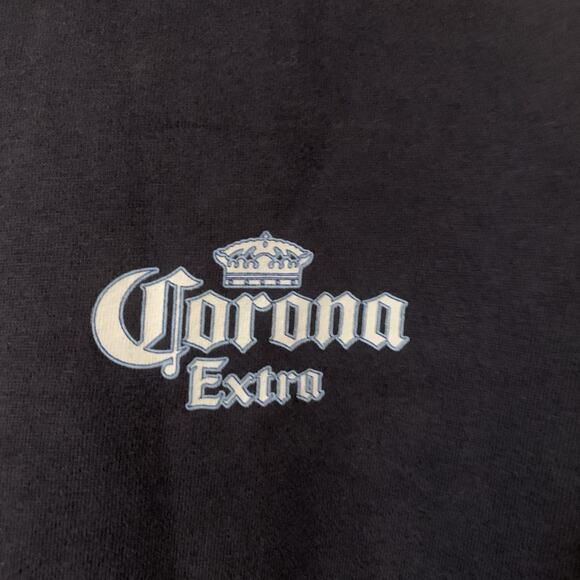 Vintage Y2K Hybrid Tees Corona Extra Hoodie Sweatshirt Mens XL - Picture 2 of 6
